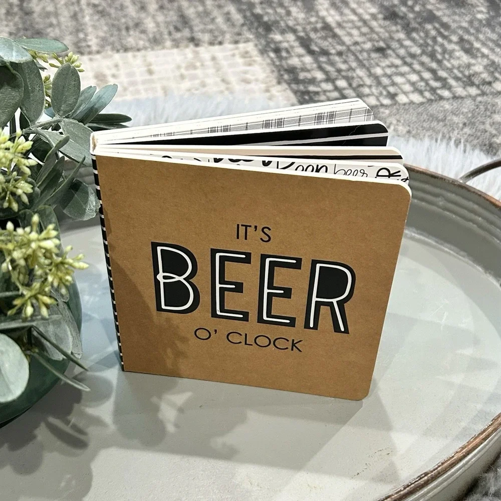 It's Beer O'Clock Novelty COASTER‎ BOOK Brew Ale Drinkers Lager Draft Pairings